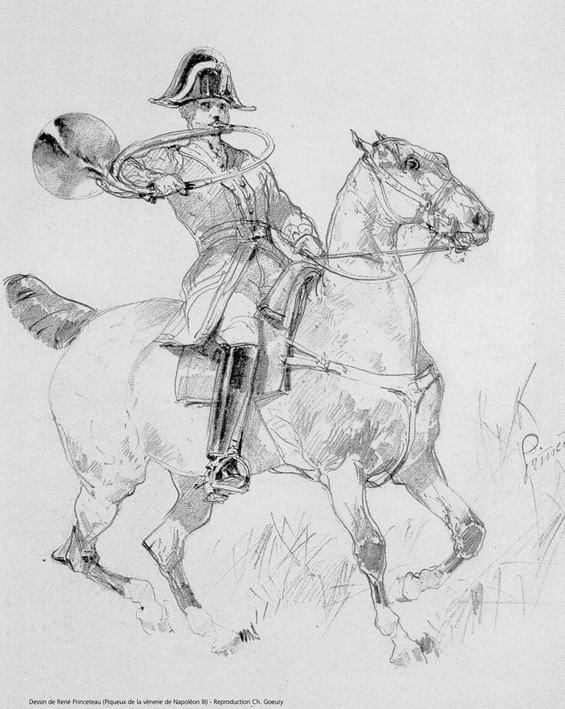 Un piqueux de Napoléon III par Princeteau